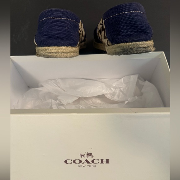 Coach Margret Canvas Shoes (blue raw denim and khaki), Women’s size 11 - Picture 4 of 9